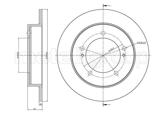 METELLI 23-1096 Brake Disc