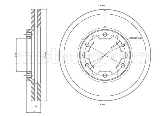 METELLI 23-1175 Brake Disc