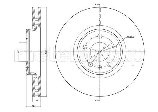 METELLI 23-1249C Brake Disc