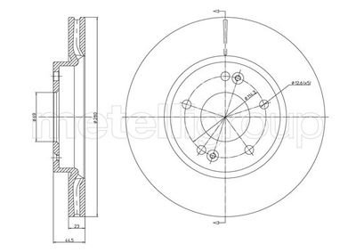 Brake Disc METELLI 23-1377C