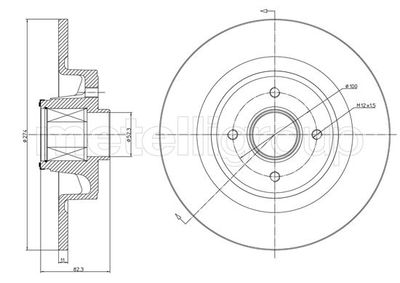 Brake Disc METELLI 23-1457