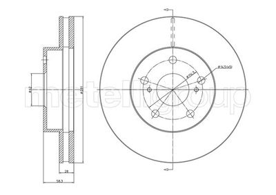 Brake Disc METELLI 23-1567C