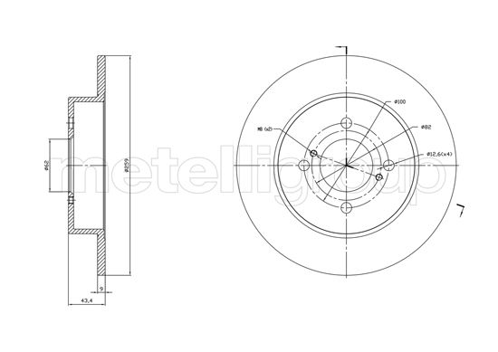 METELLI 23-1758C Brake Disc