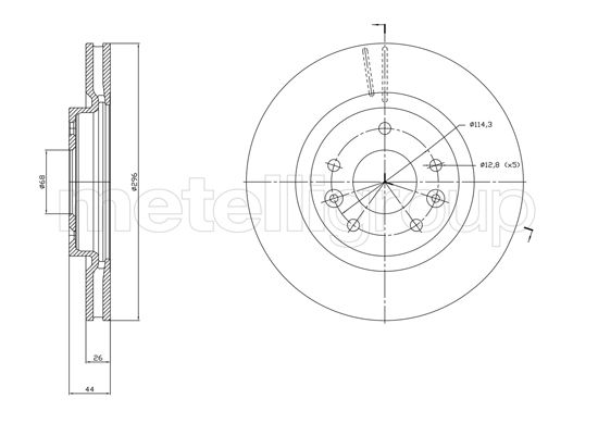 METELLI 23-1762C Brake Disc