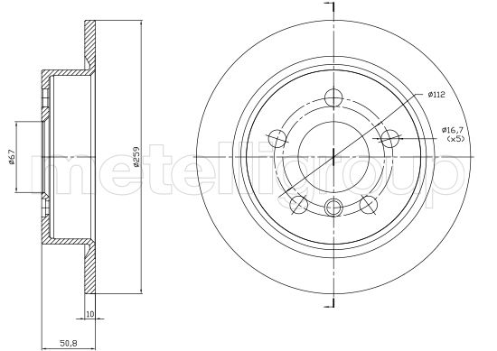 METELLI 23-1771C Brake Disc