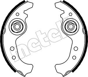 Brake Shoe Set METELLI 53-0063