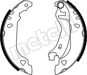 METELLI 53-0066 Brake Shoe Set