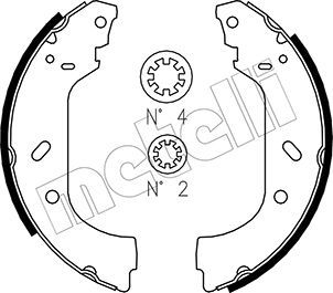 Brake Shoe Set METELLI 53-0074