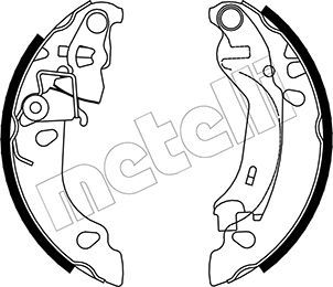 Brake Shoe Set METELLI 53-0083