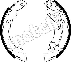 Brake Shoe Set METELLI 53-0090