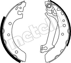 METELLI 53-0129 Brake Shoe Set