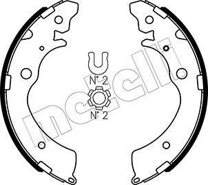 Brake Shoe Set METELLI 53-0154