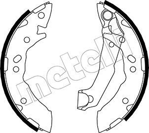 METELLI 53-0168 Brake Shoe Set