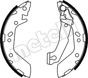 METELLI 53-0170 Brake Shoe Set