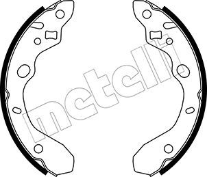 METELLI 53-0214 Brake Shoe Set