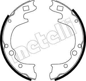 Brake Shoe Set METELLI 53-0221