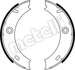 METELLI 53-0240 Brake Shoe Set, parking brake