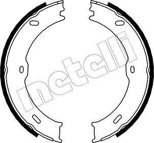 METELLI 53-0246 Brake Shoe Set, parking brake