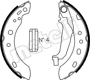 Brake Shoe Set METELLI 53-0288