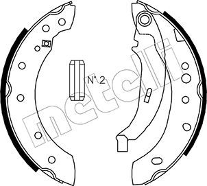 Brake Shoe Set METELLI 53-0332