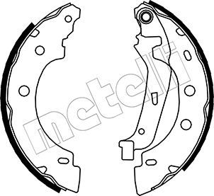 Brake Shoe Set METELLI 53-0355