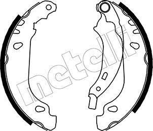 METELLI 53-0356 Brake Shoe Set