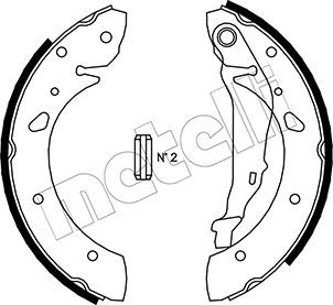 METELLI 53-0430 Brake Shoe Set