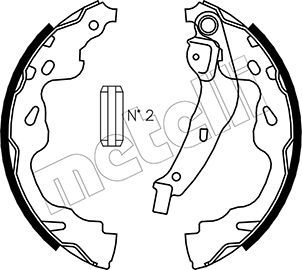 METELLI 53-0438 Brake Shoe Set