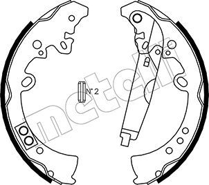 METELLI 53-0445 Brake Shoe Set