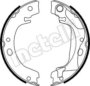 Brake Shoe Set, parking brake METELLI 53-0446