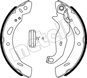 METELLI 53-0490 Brake Shoe Set