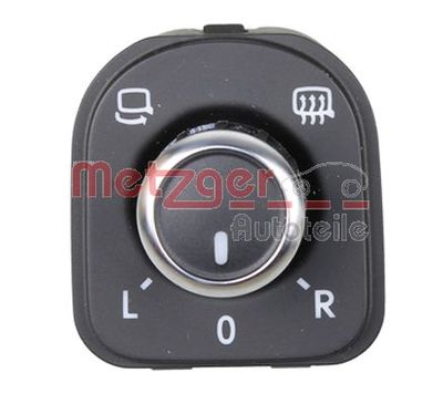 Switch, exterior rearview mirror adjustment METZGER 0916279