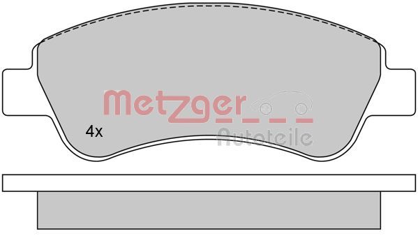 METZGER 1170026 Brake Pad Set, disc brake