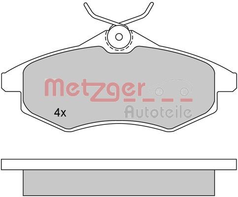 METZGER 1170163 Brake Pad Set, disc brake