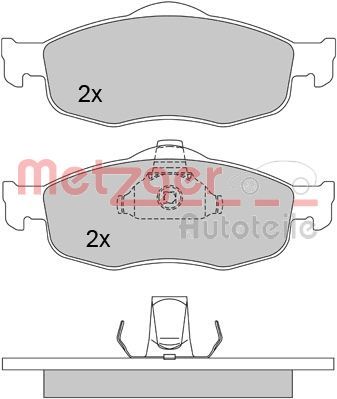 METZGER 1170273 Brake Pad Set, disc brake