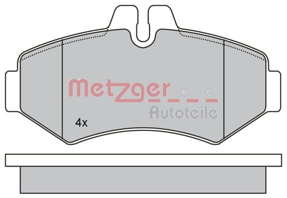 METZGER 1170274 Brake Pad Set, disc brake