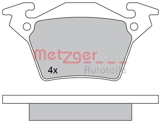 METZGER 1170331 Brake Pad Set, disc brake