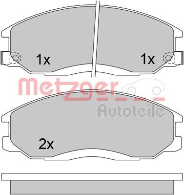 METZGER 1170402 Brake Pad Set, disc brake