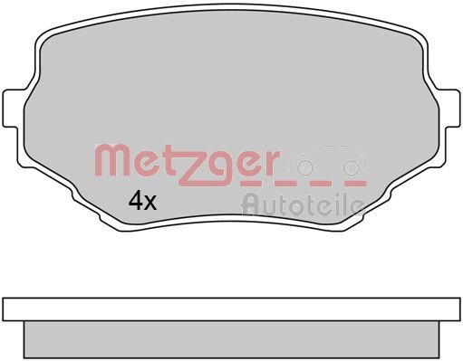 METZGER 1170415 Brake Pad Set, disc brake