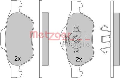 Brake Pad Set, disc brake METZGER 1170462