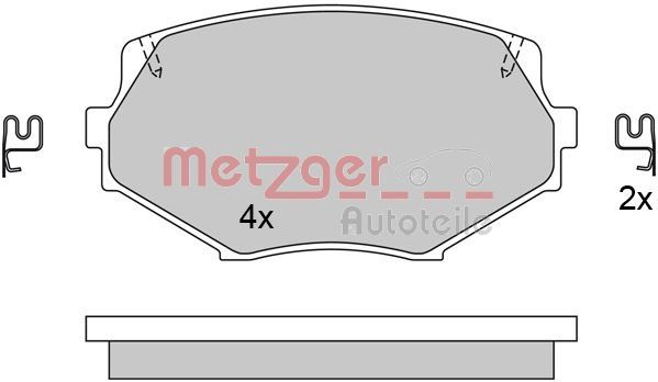 METZGER 1170515 Brake Pad Set, disc brake