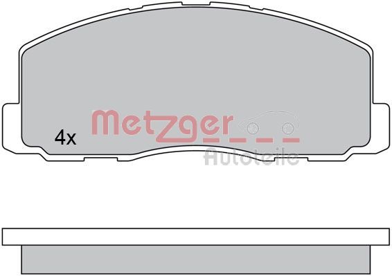 METZGER 1170569 Brake Pad Set, disc brake