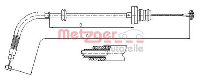 Accelerator Cable METZGER 12.7302