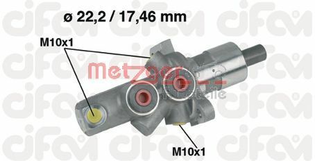 METZGER 202-175 Brake Master Cylinder