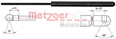 Gas Spring, boot/cargo area METZGER 2110485