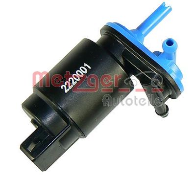 Washer Fluid Pump, window cleaning METZGER 2220001