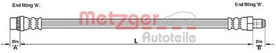 Brake Hose METZGER 4110261