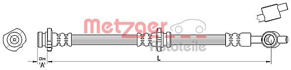 METZGER 4110387 Brake Hose