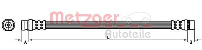 Brake Hose METZGER 4110457