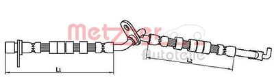 Brake Hose METZGER 4110708